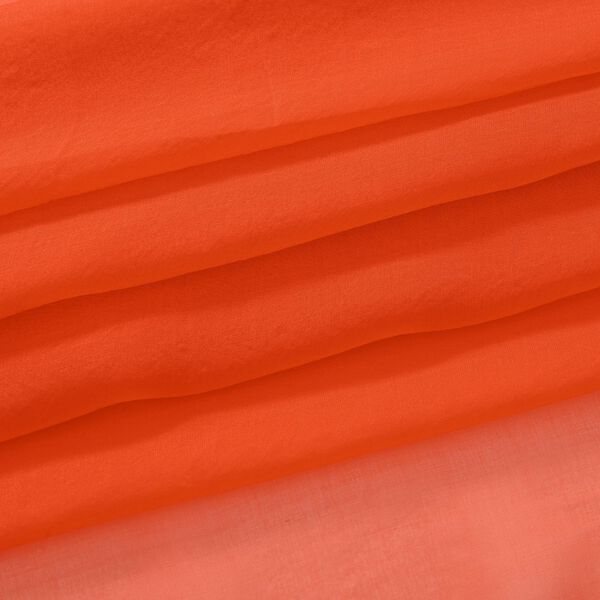 LA MAREY 2er-Set 110x180cm Seidenschal aus 100% Maulbeerseide mit Ohrringen, Orange & rot image number 8