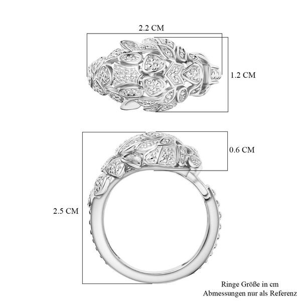 EverTrue Ring mit Zirkon-Akzenten in Silberton image number 6