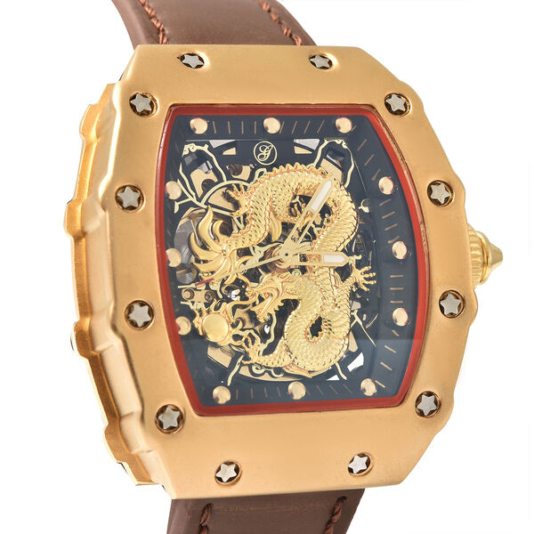 Genoa- wasserdichte Uhr in Goldton image number 4