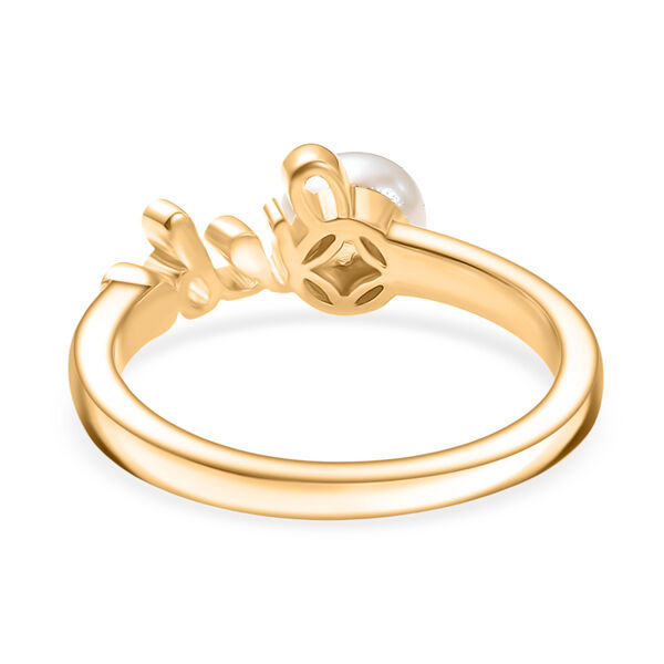 EVER TRUE S&uuml;&szlig;wasser Perle (5-5.5 mm) Ring Nickelfreies Messing (Gr&ouml;&szlig;e 20.00), Goldfarben image number 6