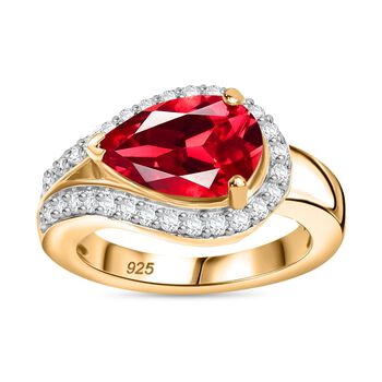 Labor Padparadscha Saphir und Zirkon Ring - 4,84 ct.