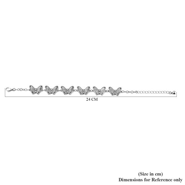 Schmetterlings-Armband, ca. 19+5 cm, ca. Edelstahl image number 7