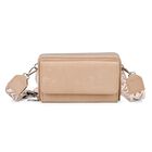 Crossbody-Tasche mit RFID-Schutz und Muster-Schulterriemen, 19x6x11 cm, Khaki