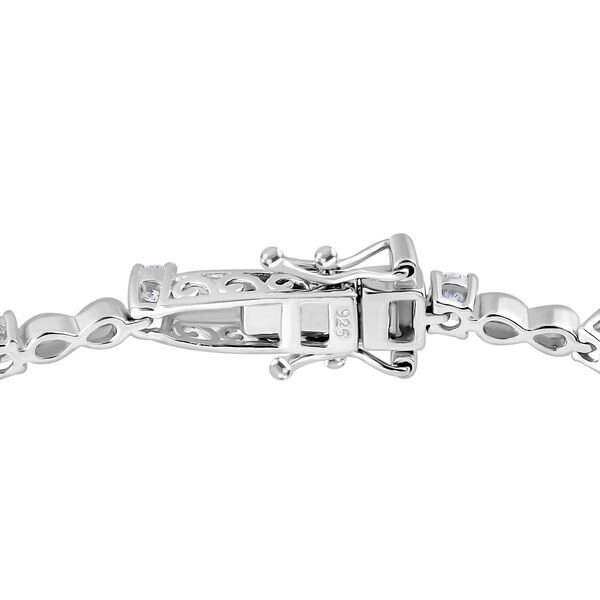 Moissanit Armband ca. 20 cm 925 Silber rhodiniert ca. 2,12 ct. image number 4