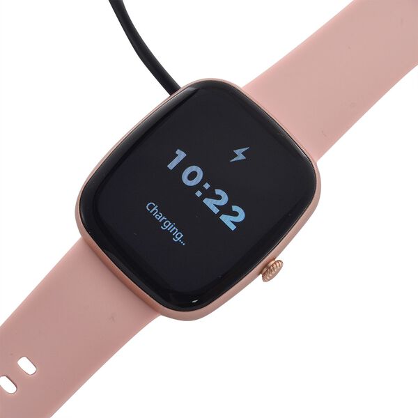 VS10 Smartwatch 4-in-1 Set mit TFT Touchscreen, 3 Silikon-Wechselarmb&auml;ndern, Bluetooth-Anrufen, Sprachassistent, Herzfrequenz- und Schlaftracking, wasserdichtes Geh&auml;use, Rosa image number 6