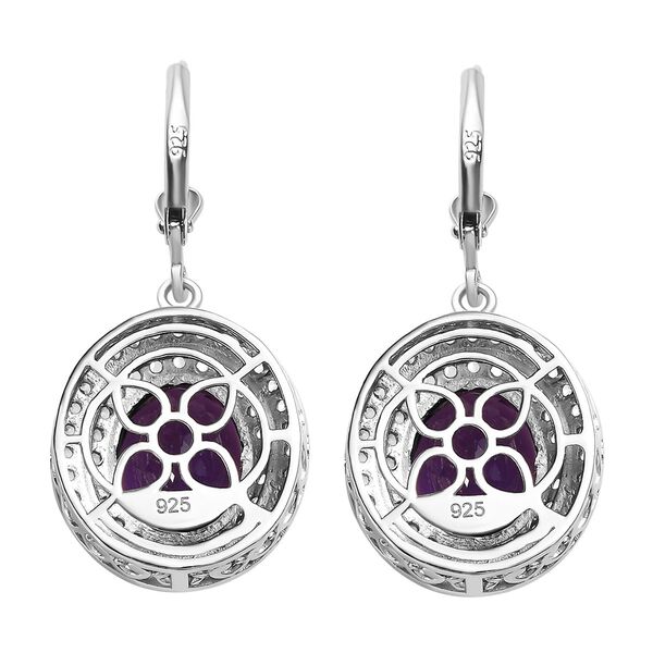 Lusaka Amethyst und Zirkon-Ohrh&auml;nger, 925 Silber platiniert ca. 10,15 ct&nbsp; image number 6