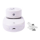 Tragbarer und wiederaufladbarer mini Ventilator mit Nebelspray, Größe 12x7,8x6,8 cm, Weiß