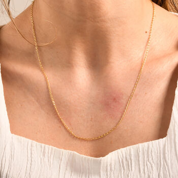 925 Silber vergoldetKette ca. 60 cm ca. 2,50g