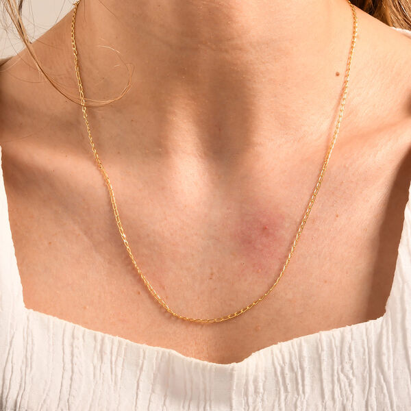 925 Silber vergoldetKette ca. 60 cm ca. 2,50g image number 1