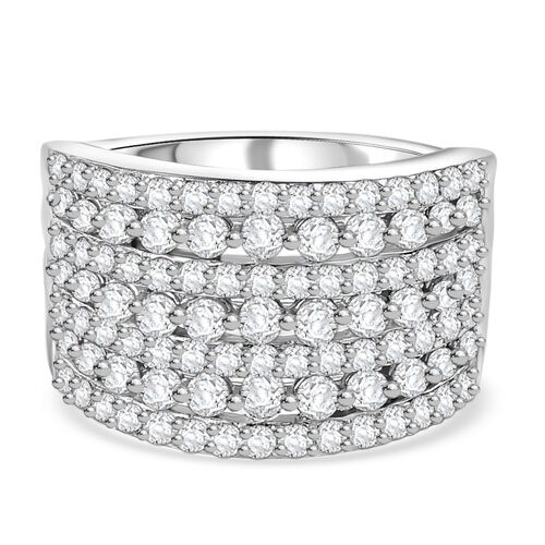 J Francis gefertigt mit SWAROVSKI-  Swarovski Zirkonia Cluster Ring image number 0