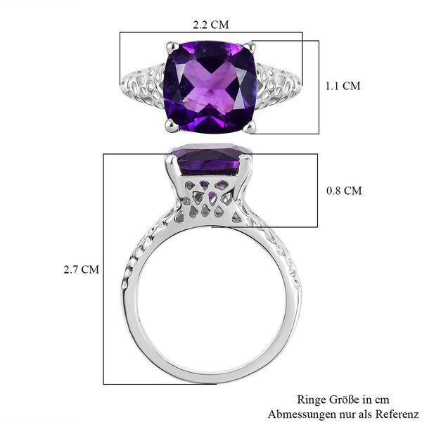 Afrikanischer Amethyst Ring - 3,91 ct. image number 6