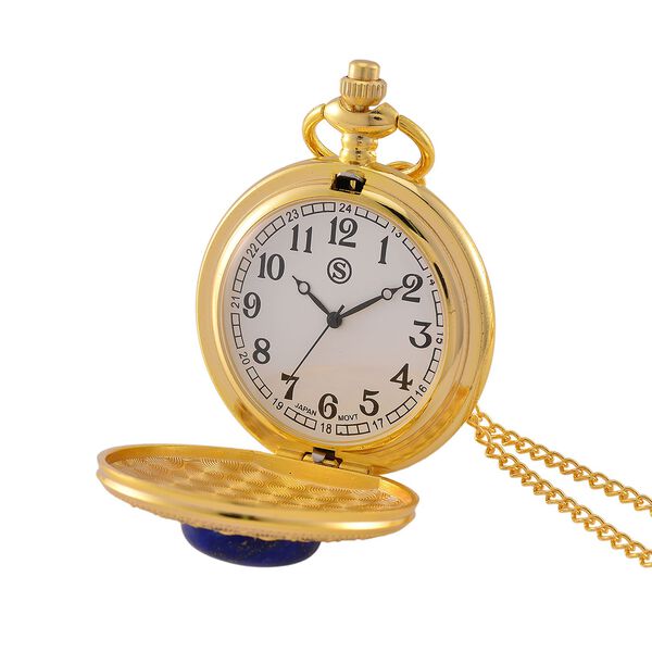 STRADA Lapislazuli Kettenuhr, 91,4 cm - 15 ct. image number 8