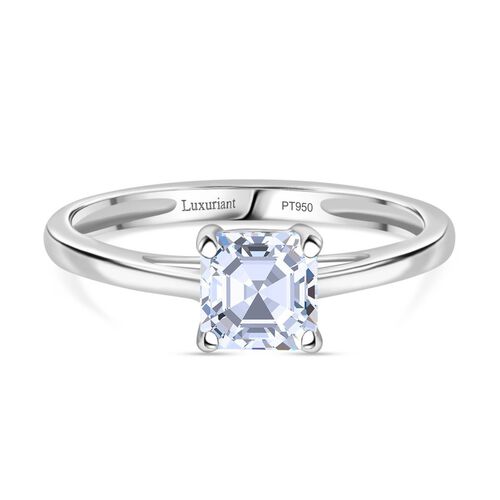 LUXURIANT DIAMOND- IGI zertifizierter VS-EF Labor Diamant Ring in 950 Platin - 1 ct. image number 0