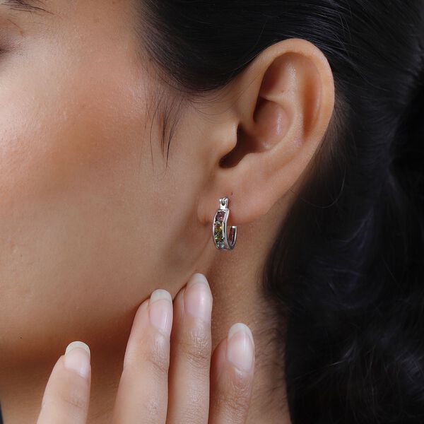 Infinity Mehrfach-Turmalin Creolen image number 3