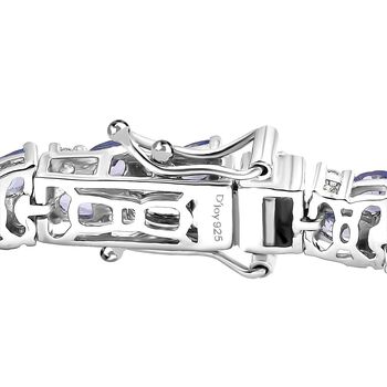D'Joy Tansanit und Moissanit 45cm Halskette - 8,82 ct.