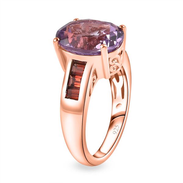 Royal Bali Kollektion- AA Rose De France Amethyst und roter Granat-Ring - 5,46 ct. image number 5