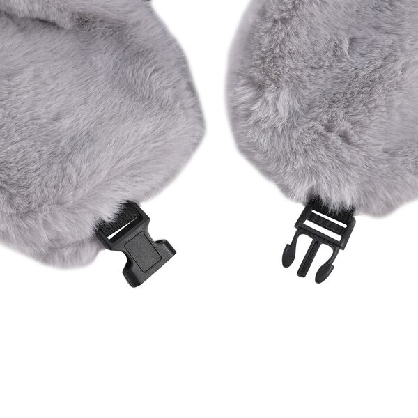 Trapperm&uuml;tze mit Ohrenklappen aus Kunstpelz, grau image number 6