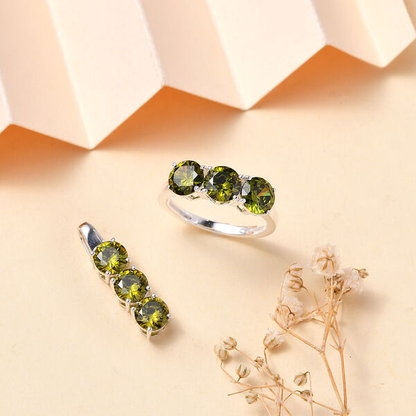 Peridot Zirkonia Schmuckset image number 2