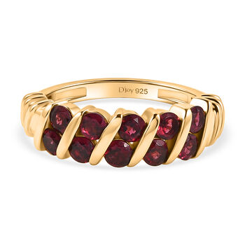 D'Joy AA nat&uuml;rlicher Rhodolith Granat Ring - 1,54 ct.