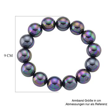 Pfau Muschelkernperle (15-17 mm) Armband flexibles (18.00-19.00 cm)