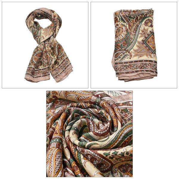 Seiden Schal, tabby print image number 6