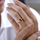 AAA Orissa Rose Granat Ring, 925 Silber Gelbgold Vermeil (Größe 17.00) ca. 1.26 ct image number 2