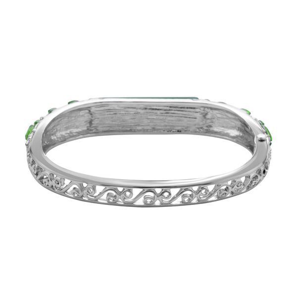 Gr&uuml;ner Aventurin, neongr&uuml;ner Kristall Armreif, ca. 18 cm image number 4