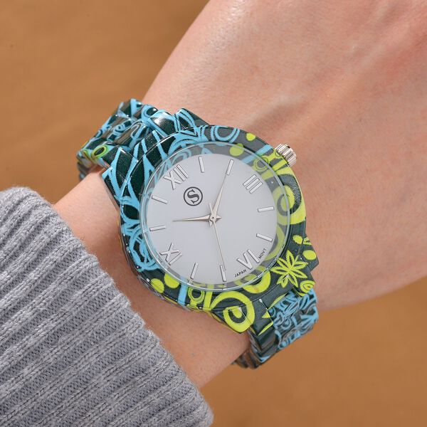 6er Set von J. Francis gefertigt aus Harz: 5 Armb&auml;nder und 1 Uhr, vergoldet image number 3