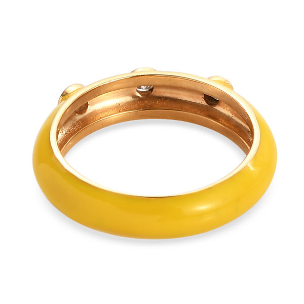 Diamant Ring 925 Silber vergoldet  ca. 0,10 ct image number 6