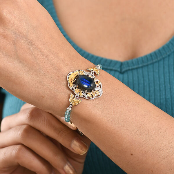 EverTrue AAA Labradorit und Apatit 19cm zweifarbiges Armband - 20 ct. image number 3