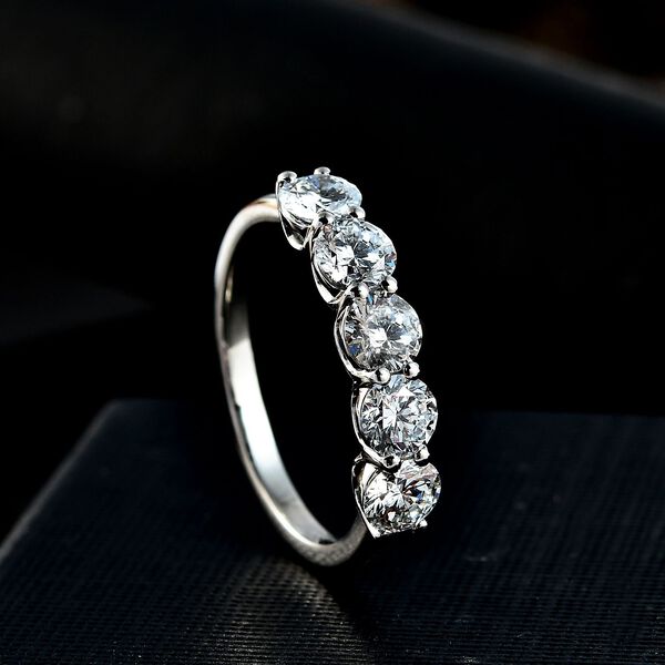LUXURIANT VS-EF Labor Diamant Ring in 950 Platin - 2 ct. image number 1
