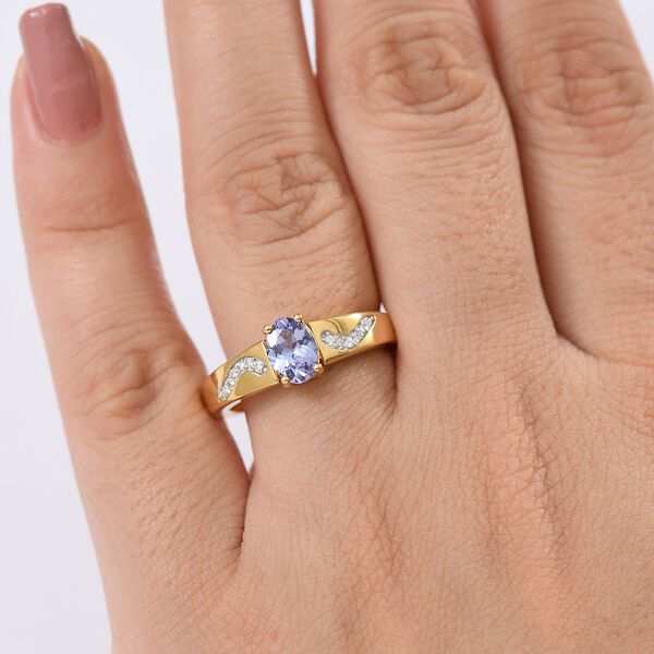 D'Joy Tansanit und Moissanit Ring - 0,82 ct. image number 2