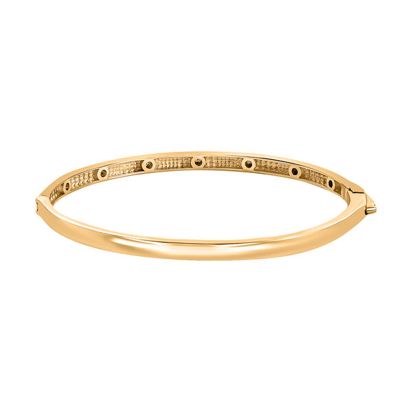 Armreif mit Diamantakzenten in Goldton, 19 cm image number 5