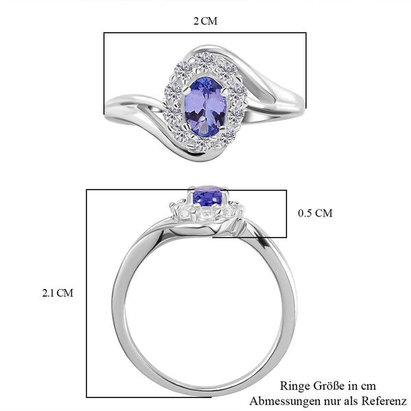 Crown of light Tansanit und Zirkon Ring- 0,89 ct. image number 8