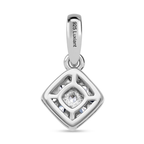 LUXURIANT SI GH Labor Diamant Anh&auml;nger, 925 Silber platiniert - 0,25 ct. image number 4