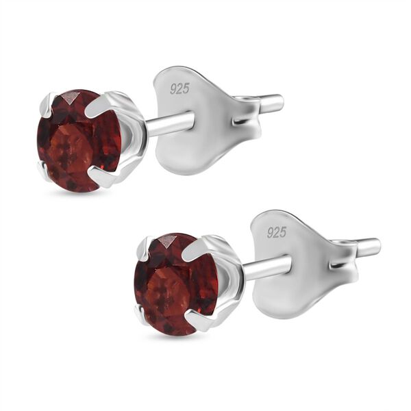 3er-Set- Afrikanische Amethyst, Peridot und rote Garnet-Ohrringe image number 6