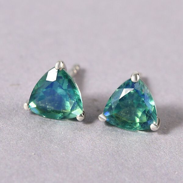 Pfau Triplett Quarz-Ohrringe, 925 Silber platiniert ca. 1,58 ct image number 2