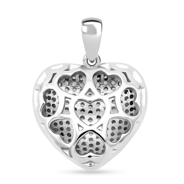 Lustro Stella Wei&szlig;er Zirkonia Anh&auml;nger 925 Silber rhodiniert image number 4