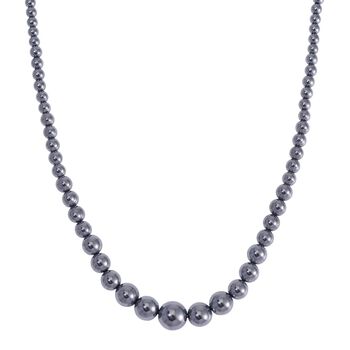 Terahertz Halskette ca. 50 cm 925 Silber rhodiniert ca. 180.00 ct