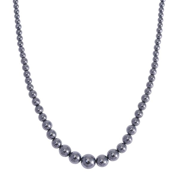 Terahertz Halskette ca. 50 cm 925 Silber rhodiniert ca. 180.00 ct