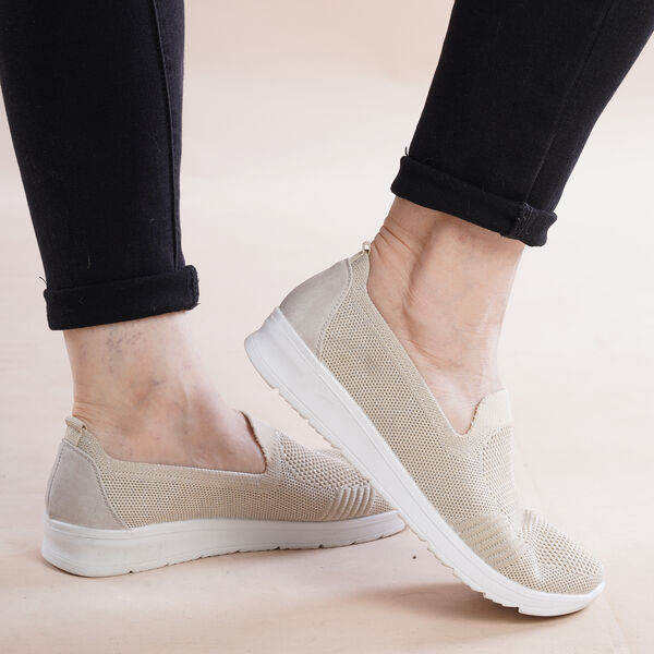 LA MAREY - Damenschuhe mit rutschfester Sohle, Gr&ouml;&szlig;e 36, Beige image number 4