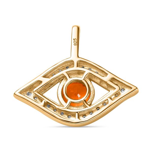 AA Salamanca Feueropal und Zirkon Anhänger - 0,70 ct. image number 5