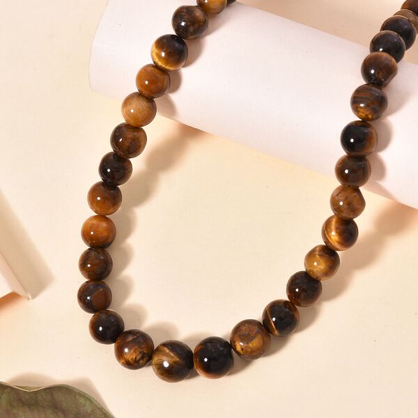 Tigerauge Halskette, 50 cm - 191 ct. image number 2