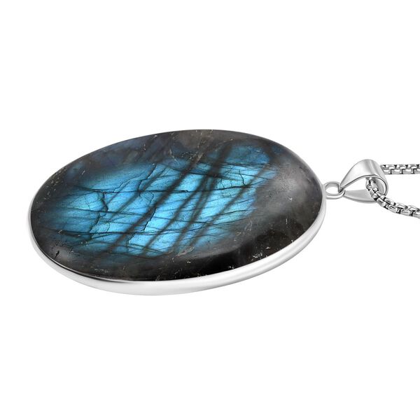 Labradorit Anhänger mit 50cm Kette - 300 ct. image number 3