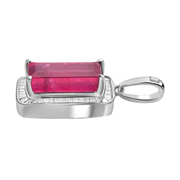 Afrikanischer Rubin und Diamant-Anhänger - 4,50 ct. image number 6