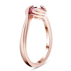 Afrikanischer Rubin-Ring, (Fissure gefüllt), 925 Silber rosévergoldet (Größe 16.00) ca. 1,00 ct image number 5