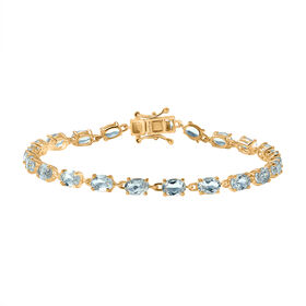 EVER TRUE Himmelblauer Topas Armband ca. 19 cm Nickelfreies Messing ca. 11.45 ct