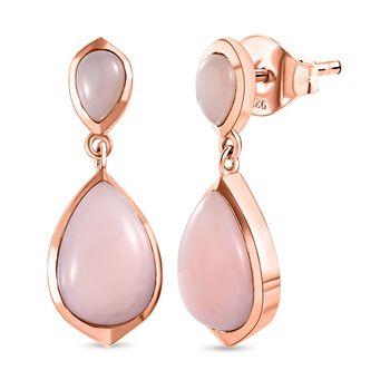 AA rosa Opal Ohrringe - 5,90 ct.