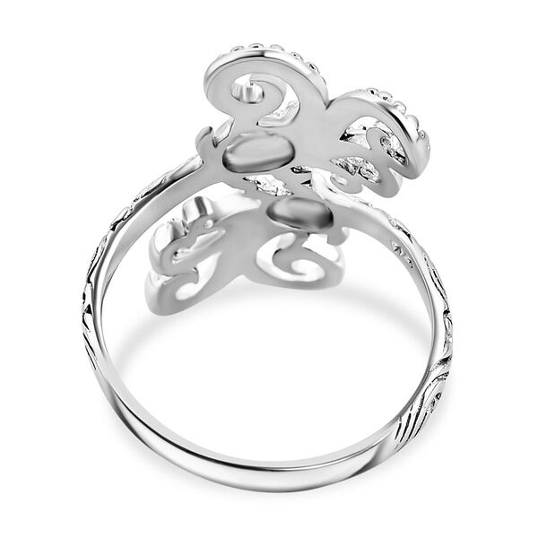 Royal Bali Kollektion - Bypass Ring in 925 Silber image number 4