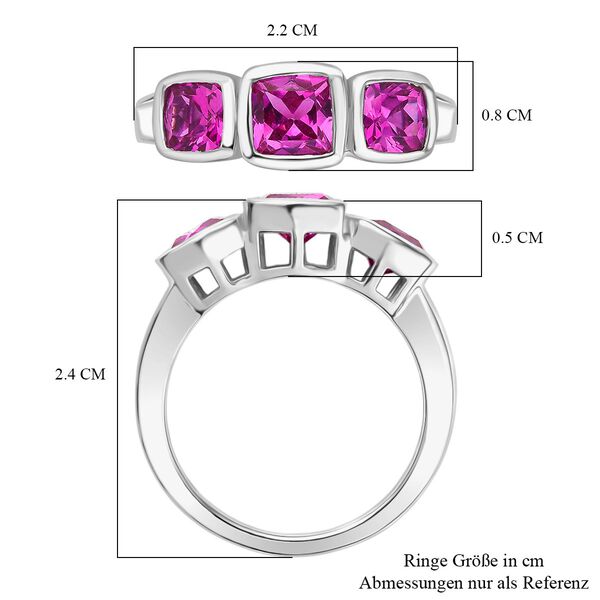 LUXURIANT AAA Labor Rosa Saphir Ring - 2,94 ct. image number 7
